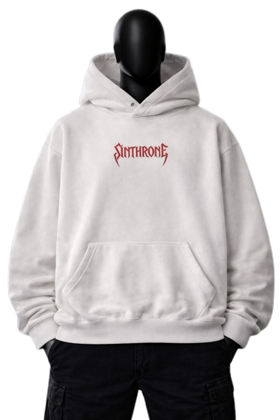 Vampyric Empress Oversized Hoodie (White)