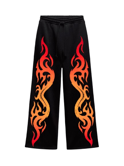 🔥 VIVIX™ “INFERNO SERPENT” BAGGY JOGGERS – FLAMEBURST EDITION
